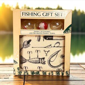 Fishing Gift Set With Decorative Towel & Accessories - Perfect For Anglers